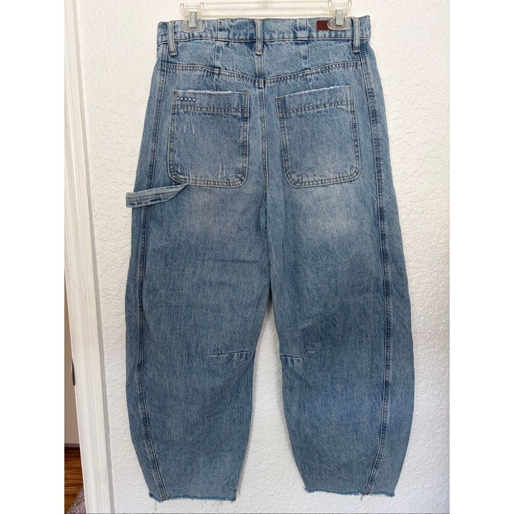BLANKNYC “In Your Face” High Waist Barrel Leg Carpenter Jeans Light Wash Size 28 - Picture 5 of 12